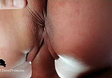 Wild Fuck in Farm Room Hotel! He Cums Inside While She Rides Hard!