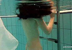 Hungarian Teen Petra Boldly Gets Nude By The Pool