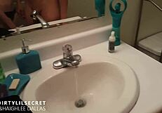 look at this chastity tease leading to handjob cumshot on tits