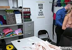 emma kneels to assist with office tasks for the big guy