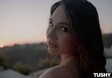 Tiny 18+ cutie liz takes doggystyle anal gaping