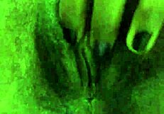 Ebony heaven home alone masturbates with fingering her wet pussy intensely.