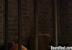 Lesbian slaves passionately lick pussies in secret