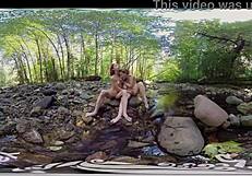 Yanks Amateurs Ana Molly and Belle in Lesbian Outdoor Fun!