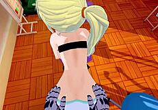 Edward and Winry engage in intense fast handjob sex