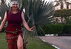 Hey, check out hot milf MariaOld teasing with huge tits in oriental cosplay style.