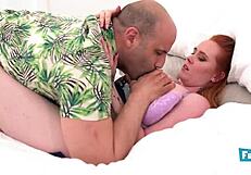 Fresh & Innocent Busty Redhead Teen Fucked Hard by Big Cock with Pierced Nipples