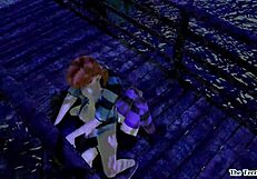 goth futanari shemale in 3d anime hentai bangs with big cock!