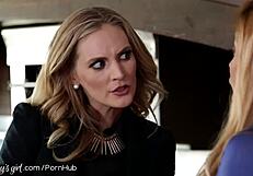 curious daughter feels emotions walking in on lesbian step mommy