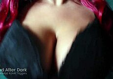 asmr sensual tits massage with oil and lotion