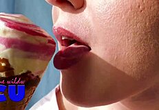 Ever wonder how I suck ice cream just like a hard cock for fun?