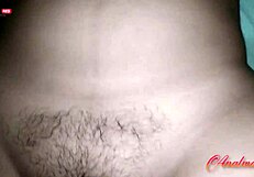 Naked colombian brunette waits for boyfriend, friend enters and fills her with cum.