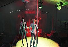 Fallout 4 Brunette in Pantyhose Outdoor Fashion