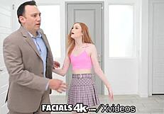 रेडहेड थ्रीसम में मल्टीपल oozing फैशियल्स के लिए बेग्स, ब्लोजॉब्स पाकर और हार्डकोर ग्रुप ओरल के लिए बेंट ओवर।