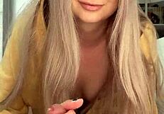 i give a pretty handjob to my friend, amelie dubon