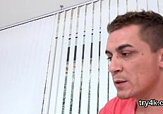 Erotic Teen 18+ Gives Blowjob in POV