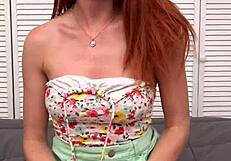 Man, busty redhead Lacy Lennon’s ginger pussy gets pounded hard