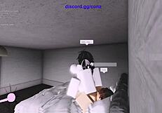 Getting fucked while playing Roblox, what a wild session!