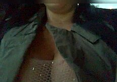 i teased the uber driver and let him play with my pussy outdoors