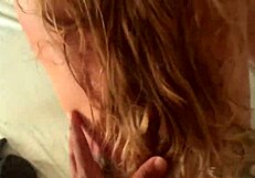 Blonde married woman screams asking to stop during session