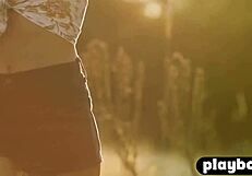 Milf Anetta Keys Reveals Natural Small Tits In Nature