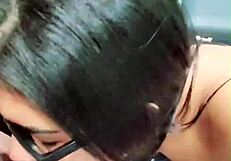 Real couple Sheila Ortega squirts in cowgirl orgasm on bed