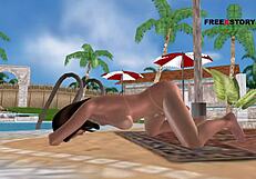 i enjoy cute girl in 3d cartoon fingering and rubbing pussy