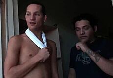 horny gay guys in intense threesome sucking and fucking