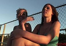 Aurora and Jessica intensely lick each other's pussies