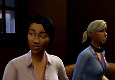 Sims 4 Fat Fuck with Shemale Blowjob Fucking Group and Golden Shower