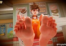 3D ANIMATED FOOTJOB FEET COMPILATION HENTAI SFM BLENDER