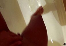 Camilla Moon, queen of golden shower, teases with yoga moves in close-up action