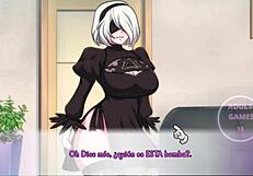 narrative of waifuhub 2b in anime dating game