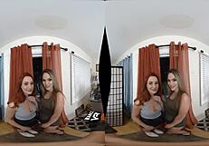 Athena Faris And Lacy Lennon In Threesome Action