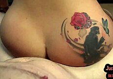 Babe Pussydrilled with Dirty Talk in POV Titty Fuck