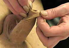 Milf Plays With Foreskin Using Latex Gloves In Homemade Fetish Session With European Cock