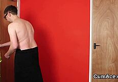 Slutty kitten in blowbang gets facial cumshot, eating all the spunk eagerly