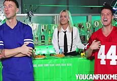 Freeuse game day with mommy milf lindsey lakes and her big tits and ass