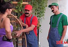 sexmex plumbers turn into wild strippers with patricia acevedo