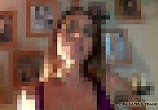 i command you to cover me with jizz and lick my body clean in femdom pov