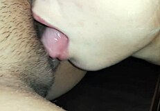 cumming under the table with loud moans - lesbian illusion girls