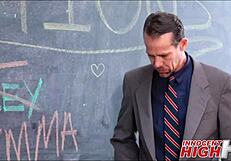 Two Petite 18+ Girls Take Turns Blowing Teacher in Oral Sex