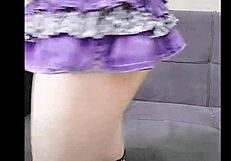 Sexy sissy kitty dancing with big ass.