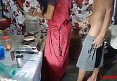 Desi Bhabhi Screams During Hardcore Kitchen Sex With Husband Bent Over!