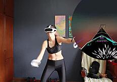 my vr exercises include dancing and workout routines