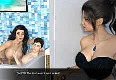 hey stepmom, wanna join me in this hot bath?