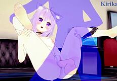 Watch Inugami Korone and Nekomata Okayu in intense sex? Hololive VTuber hentai!