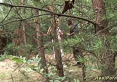 busty german stepmom banged hard by black cock outdoors