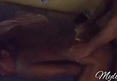 casal amador explores sensual massage and anal with brunette's small tits