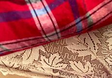 Stepsister shares school stories, I ask for demonstration.